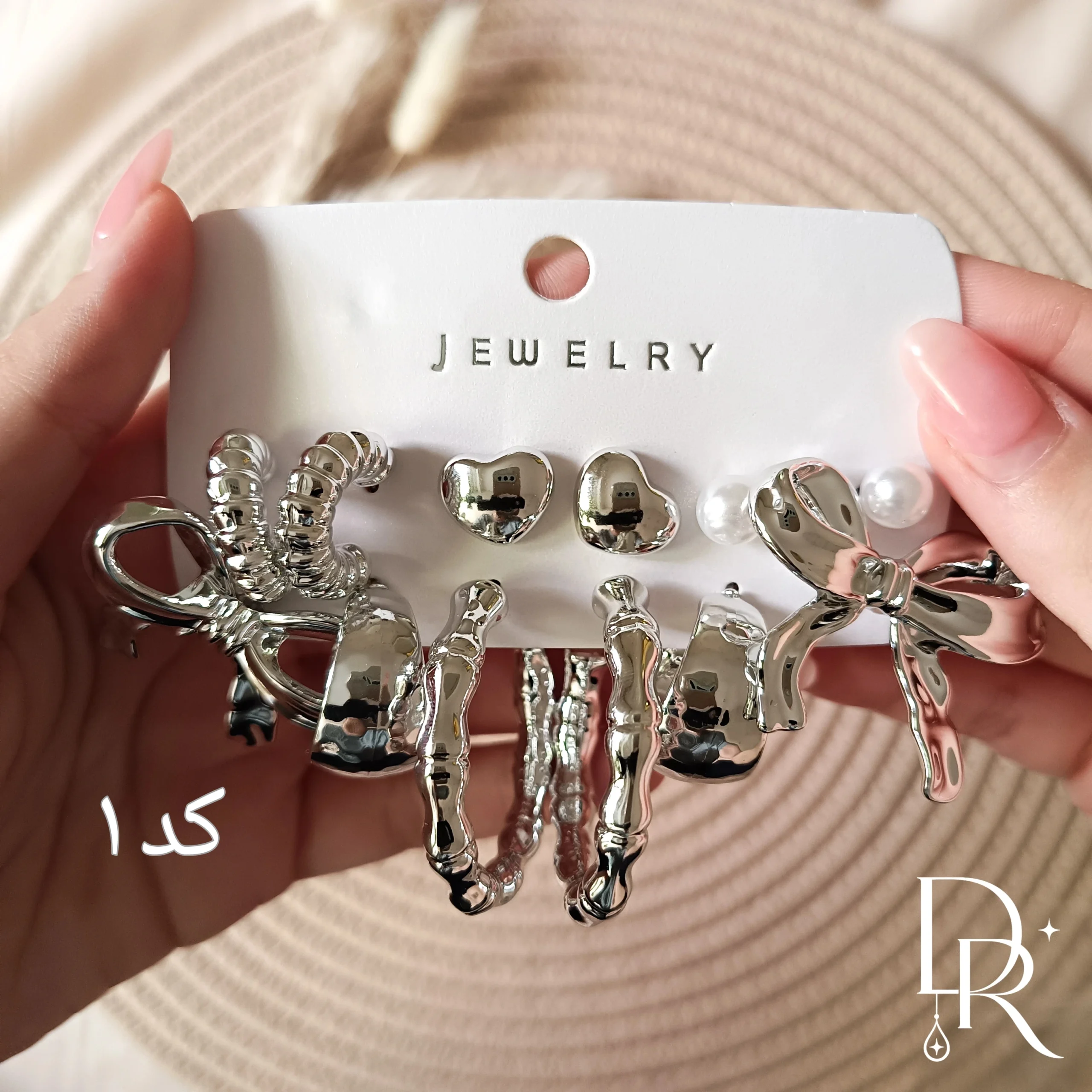 پک گوشواره 6 جفتی پلیمری بسیار سبک